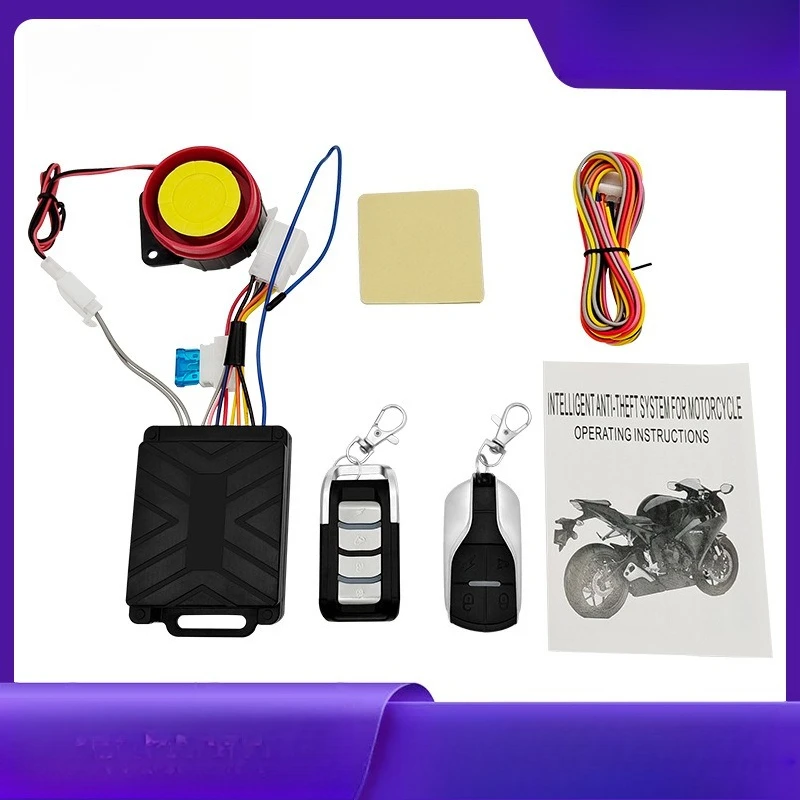 

Новый 12 В мотоцикл скутер звуковая и световая сигнализация беспроводной пульт дистанционного управления электрический запуск противоугонное устройство