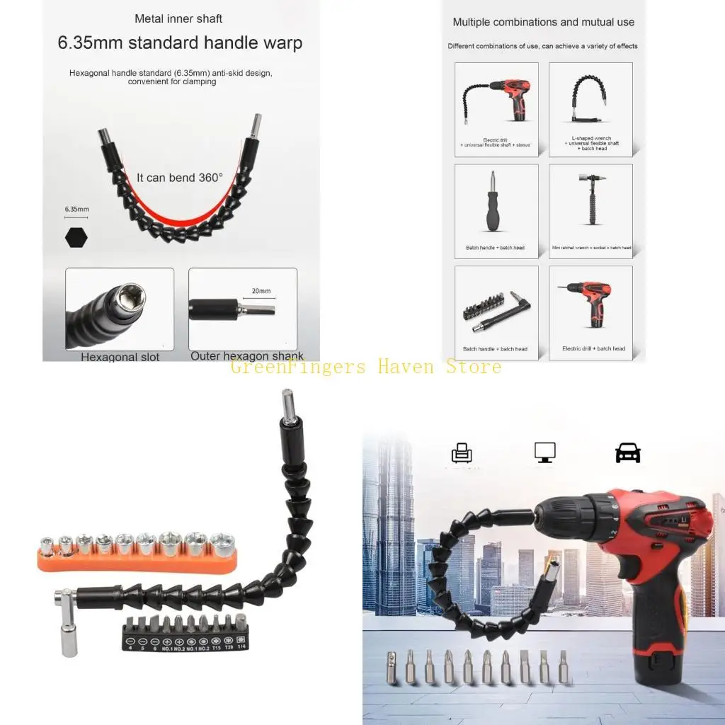 

F68D Flexible Shaft Extension Screwdriver Drill Bit Holder Link for Electronic Drill