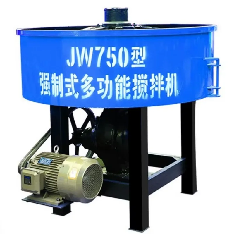 Hot Sale 350l Jw400 500l 1000 l 2000l Small Vertical Electric Mobile Sand Mortar Cement Concrete Machine Flat Mouth Pan Mixer