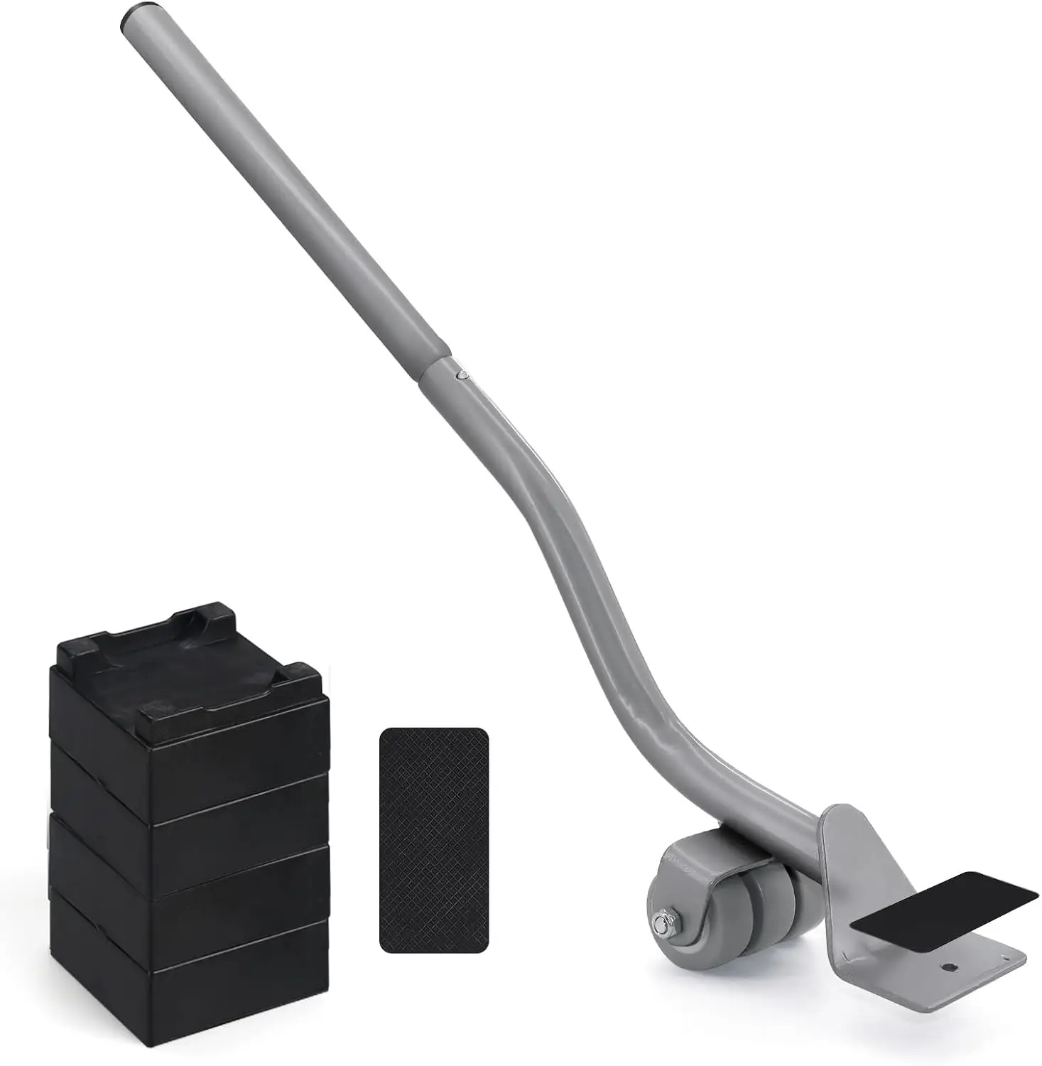 Herramienta para Levantar Muebles con Ruedas y Bloques de Elevación para Mover Sofás Pesados, Refrigeradores y Lavadoras, Gris