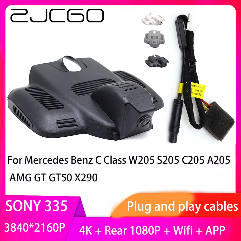 

ZJCGO Plug and Play Car DVR Dash Cam UHD 4K 2160P Video Recorder for Mercedes Benz C Class W205 S205 C205 A205 AMG GT GT50 X290