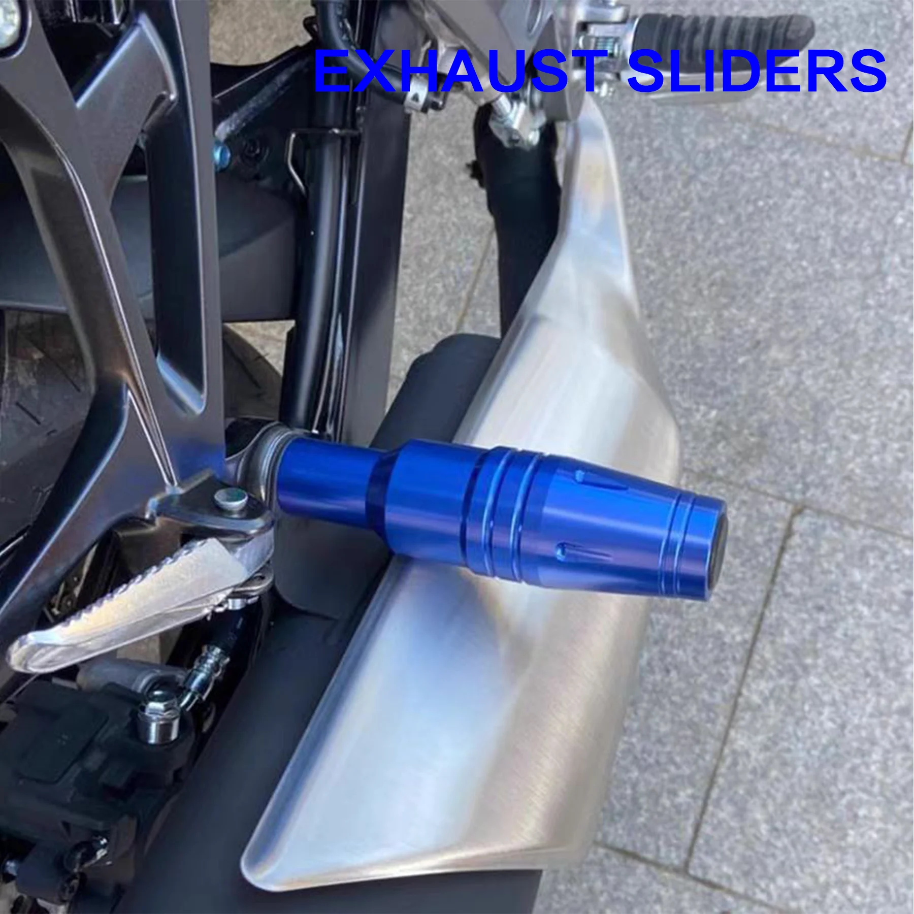 

For SUZUKI GSX250R GW250 GSX150F Haojue DR300 Benelli Leoncino 500 Motorcycle CNC Exhaust Crash Protector Falling Protection Pad