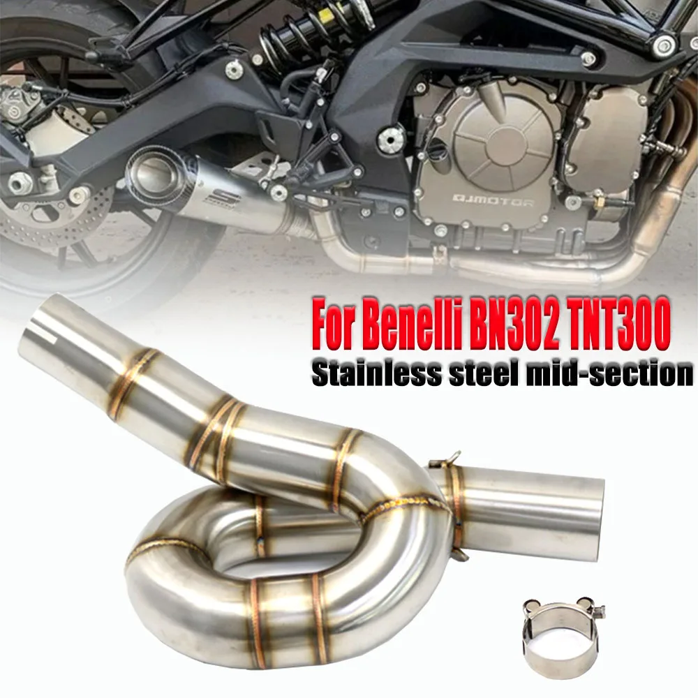 

Универсальный разъем среднего сечения выхлопной системы мотоцикла из нержавеющей стали 51 мм для Benelli 300 BJ300 GS BN302 и TNT300 (2014-2018)