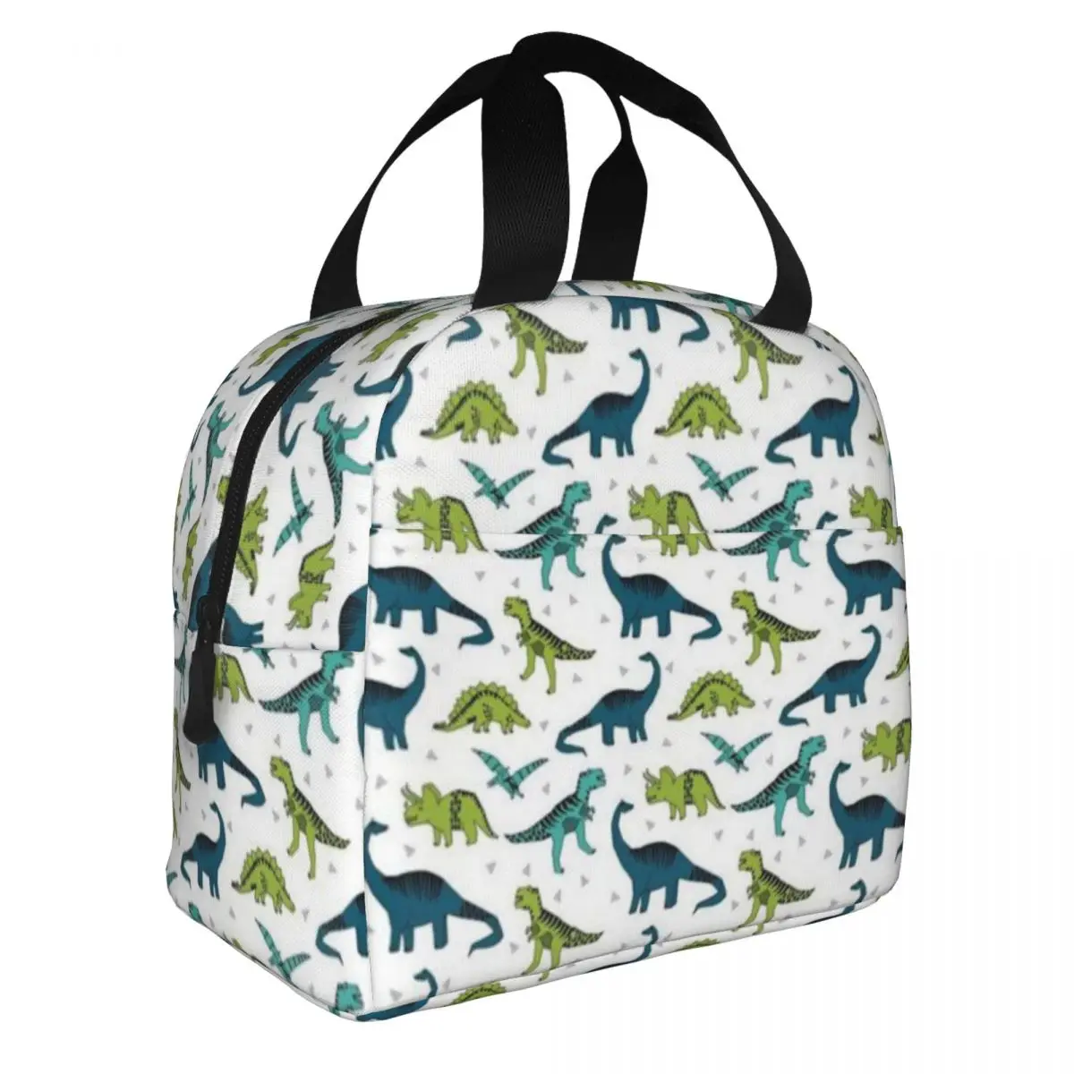 NOISYDESIGNS Dinosaur Print Lunch Bag Women Thermal Warm Cooler Insulated Lunch Box for Student School Work Picnic Food Tote Bag