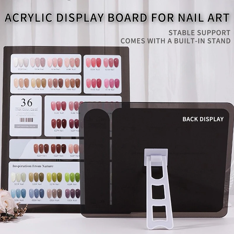ネイルアクリルディスプレイスタンド - サンプル用品 マニキュアツール チップホルダー シェルフラック、ポリッシュカラーチャート プレスオンスタンド スタイリスト