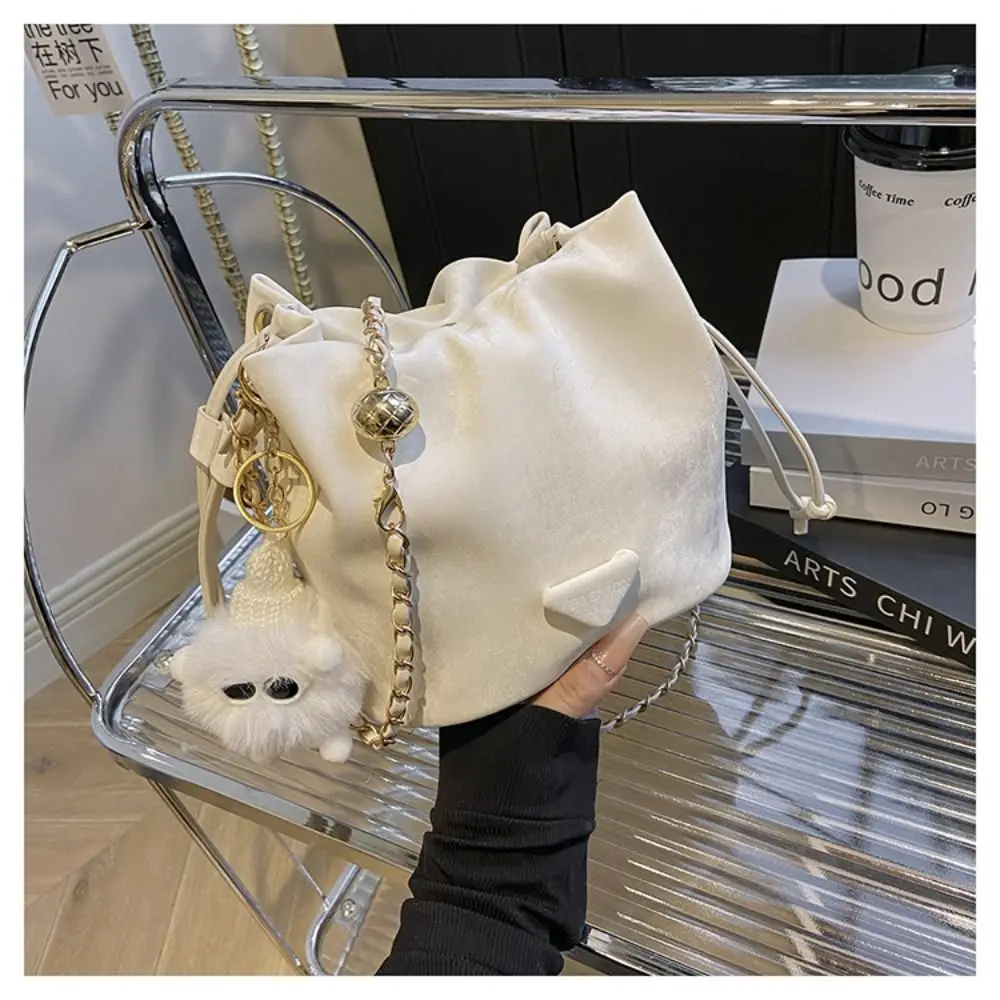 

Fashion Women Shoulder Bags Retro Trendy Handbag Ladies Bucket Bag Portable PU Leather Crossbody Bag for Women