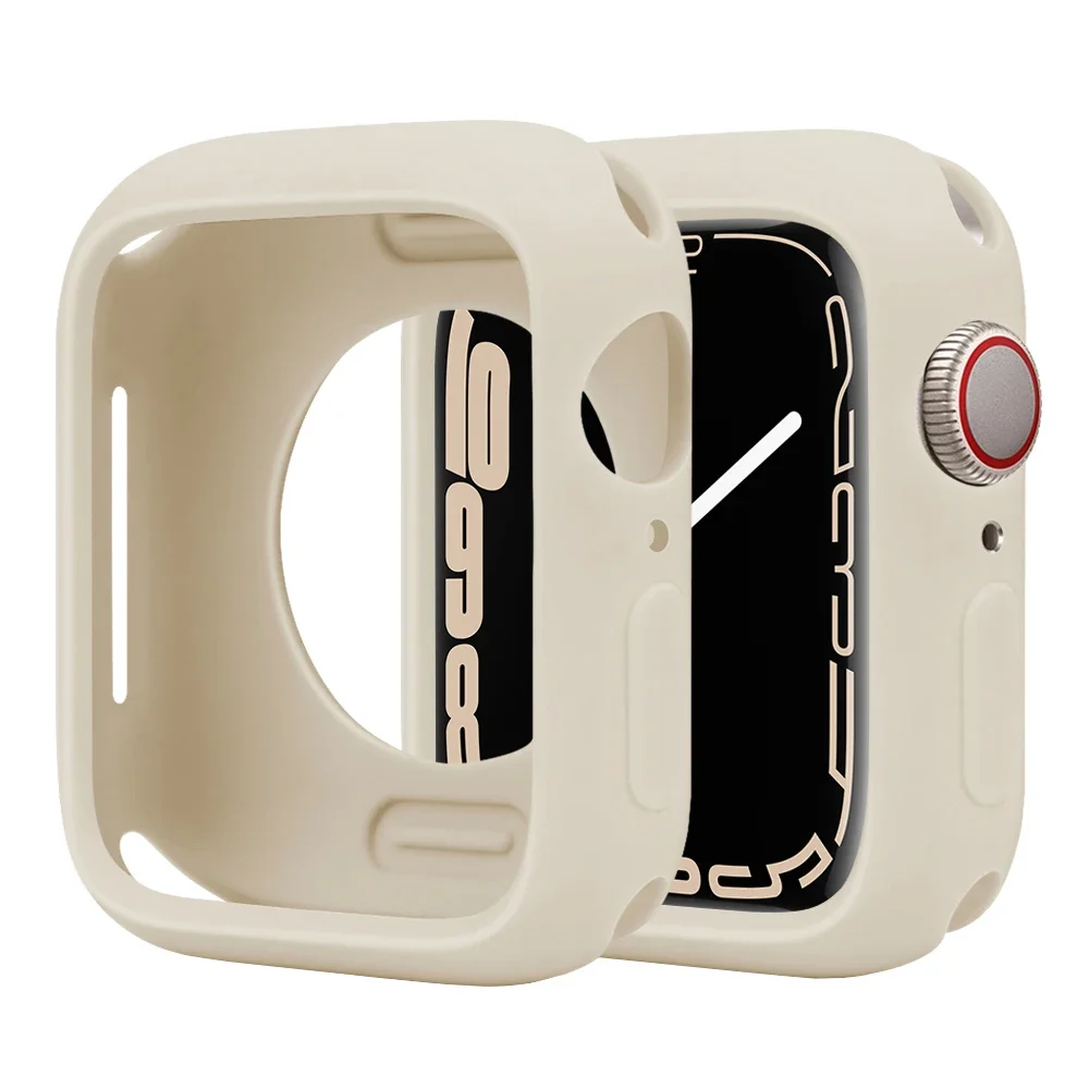 Miękkie silikonowe etui do Apple Watch 10 9 8 7 6 SE 5 Pokrowiec ochronny do IWatch Series 45MM 44MM 42MM 46MM 40MM Akcesoria