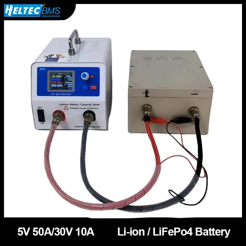 Heltec Battery Capacity Tester 50A 10A Li-ion18650 LiFePo4 Hybrid Car NiMH Battery Capacity Circle test Balanced