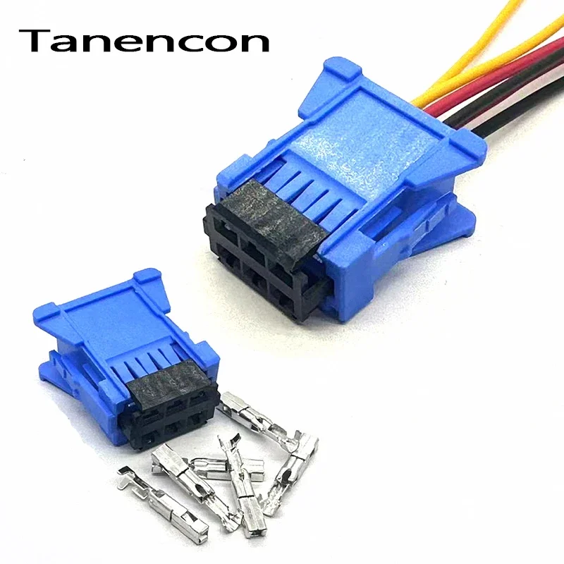 

1/5/10 Set 6 Pin Car Female Connector Car Air Conditioning Blower Speed Control Plug 98172-1004 for Peugeot Citroen Triumph Sega