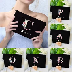 Personalized Custom Name Initial Makeup Bag Pouches Organizer Wedding Party Bride Gifts Wash Storage Pouch Cosmetic Clutch Cases