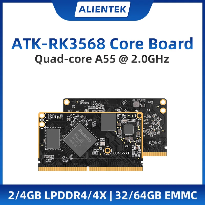 ALIENTEK Rockchip Core Board RK3568 Commercial-Grade RK3568J Industrial-Grade Linux Embedded ARM