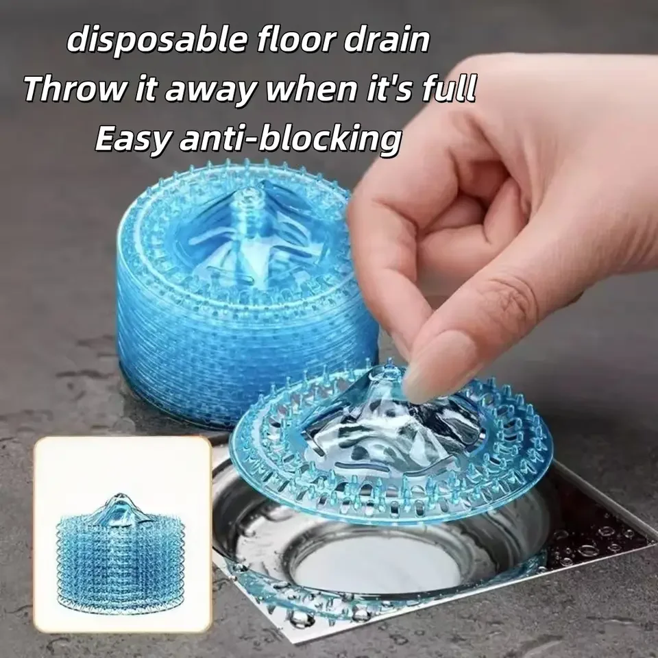 

10 шт. одноразовая крышка для слива душа, ловушка для волос, сетка с защитой от засоров, защита от волос, сливной фильтр для пола в ванной комнате для предотвращения засорения
