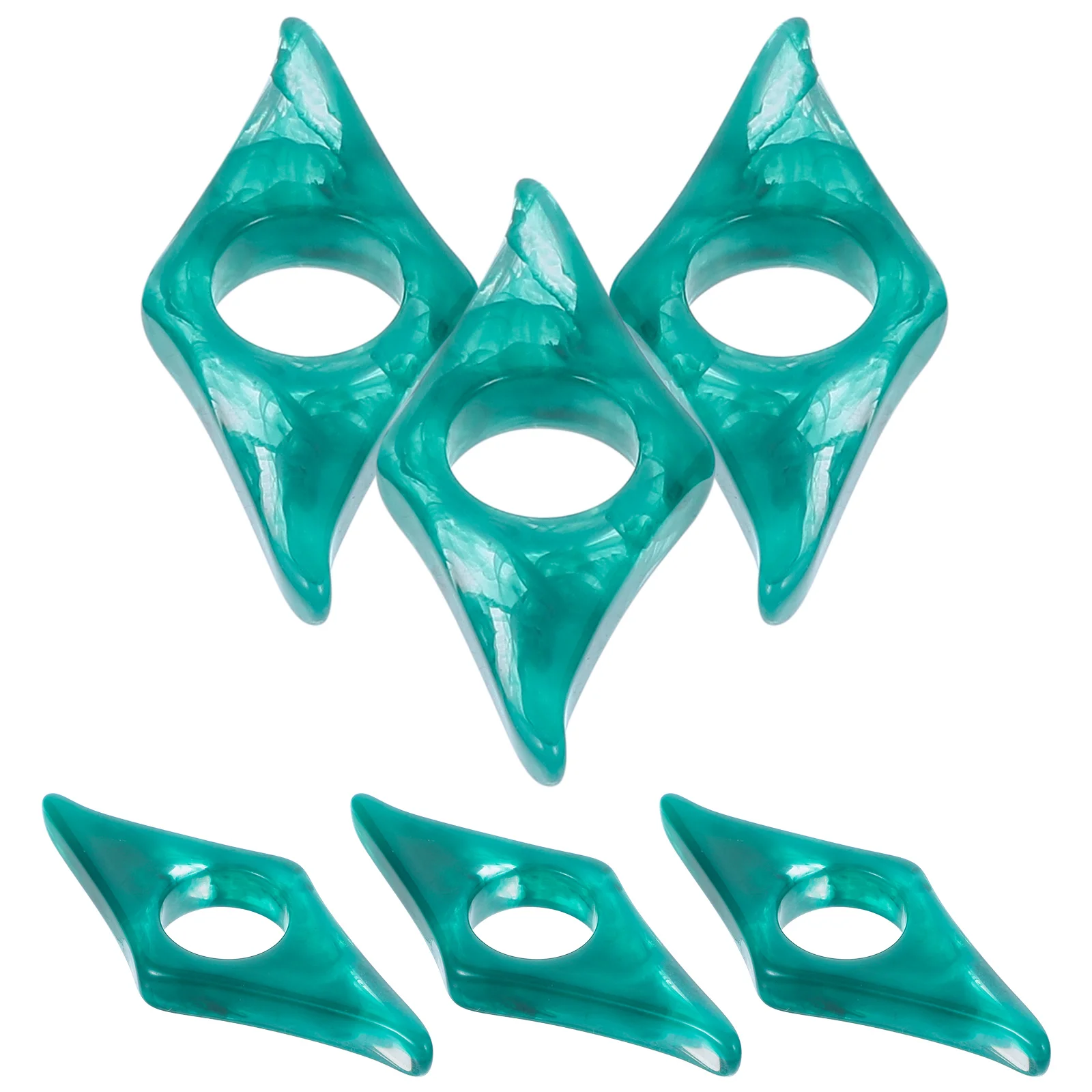 6Pcs Resin Page Holders Thumb Ring Book Holder Multi-Function Reading Holder Convenient Book Accessory Reading Supply