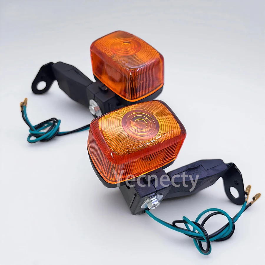 Yecnecty 1 Pair ABS Motorcycle Turn Signal Indicator Light Front Rear Flasher For Yamaha KLX250 XR250 TTR250 Deer 225 XT225