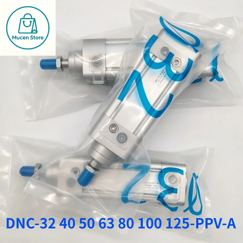 DNC Series Aluminum Pneumatic Cylinder DNC-32 40 50 63 80 100 125-PPV-A Bore 32~125mm Stroke 25~160mm ISO Standard Air Cylinder