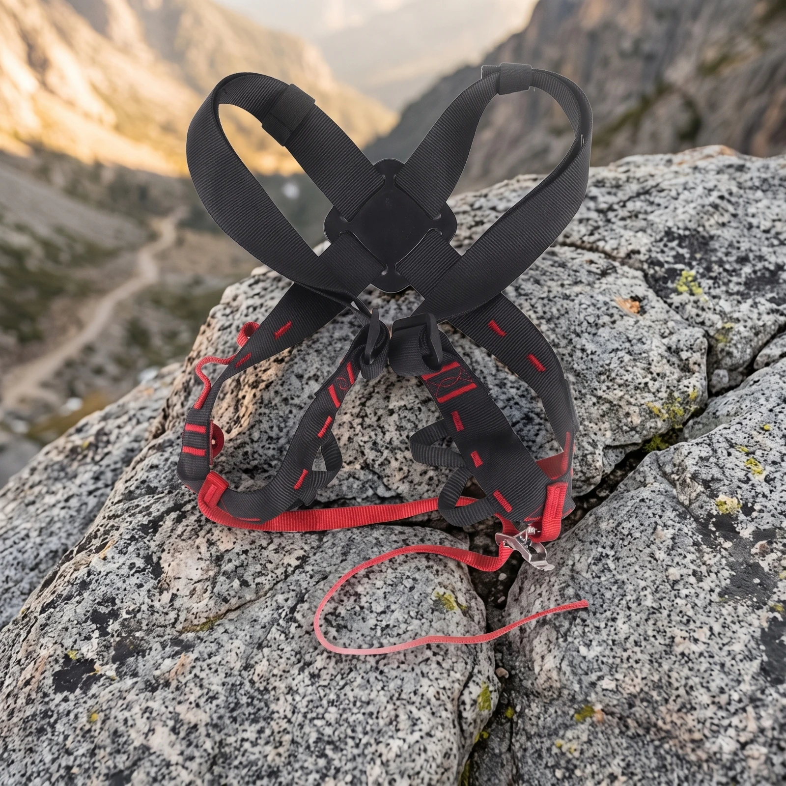 Strap Chest Harness Adjustable Climbing Chest Harness Reinforced Heavy-Duty for Climbers, Rope Work