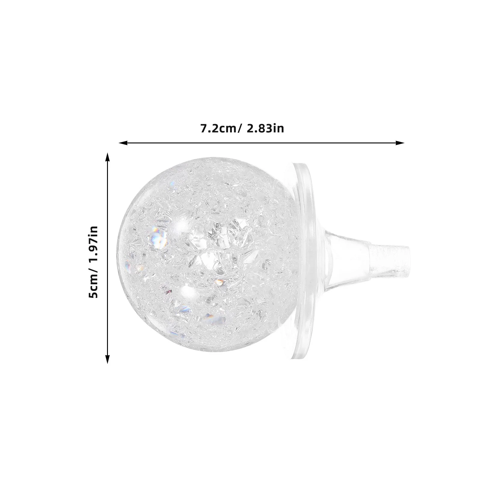 1 set 1 Set Clear Crystal Ball Decor Diy Fountain Scene Layout Plastic Craft For Home Office Desktop Fish Tank Decor Living Room