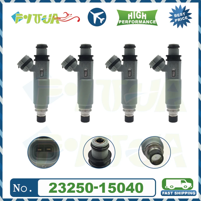 

4pcs Fuel injector For Toyota Corolla Spacio Sprinter 1.6L Soluna 1.5L 23250-15040 23209-15040 Engine Injector Valve Injection