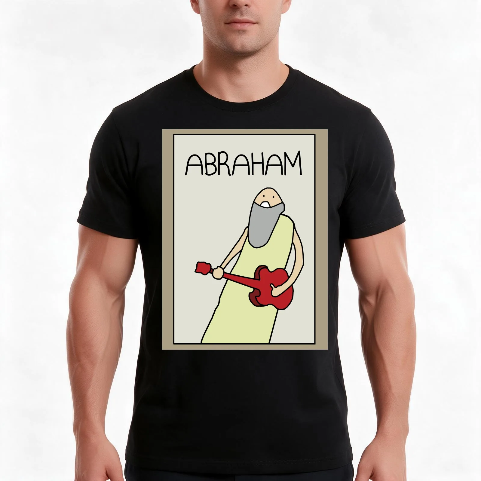 PROFESSOR BROTHERS - BIBLE STUDIES - POSTER OF ABRAHAM T-Shirt, Summer Casual Cotton Tee, Oversized Streetwear Tops, 100% Cotton