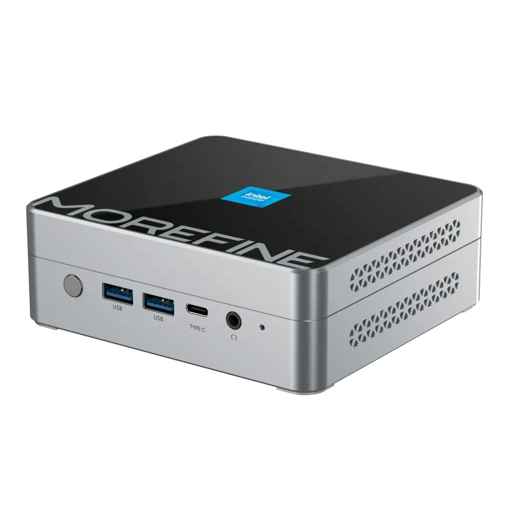 

MOREFINE M9S-Mini PC N100 DDR5 Portable Mini PC 2.5G Dual Ethernet Port Gaming Mini Computer HD-MI2 DP1.4 Minipc BT5.2