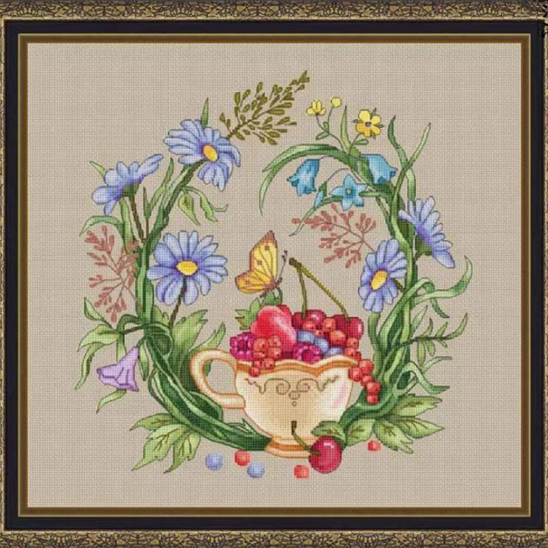 5159 Kreuzstich-Sets für Stickerei, Kreuzstich, Kreuzstich, komplettes Kit, Stich-Kreuzstich-Set, Nadel, Kunst und Handwerk, DIY