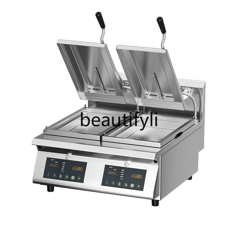 

Fully automatic, commercial electric pancake machine catering large multi-functional baking pan machine