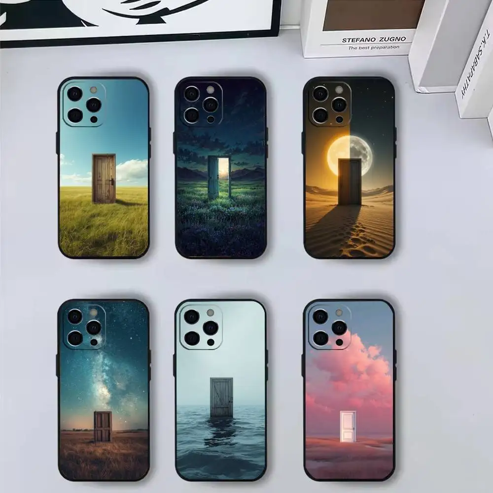 

Gate to Another World Door Phone Case Silicone Soft For IPhone 17 16 15 14 13 12 11 X XR Plus Pro Max Plus