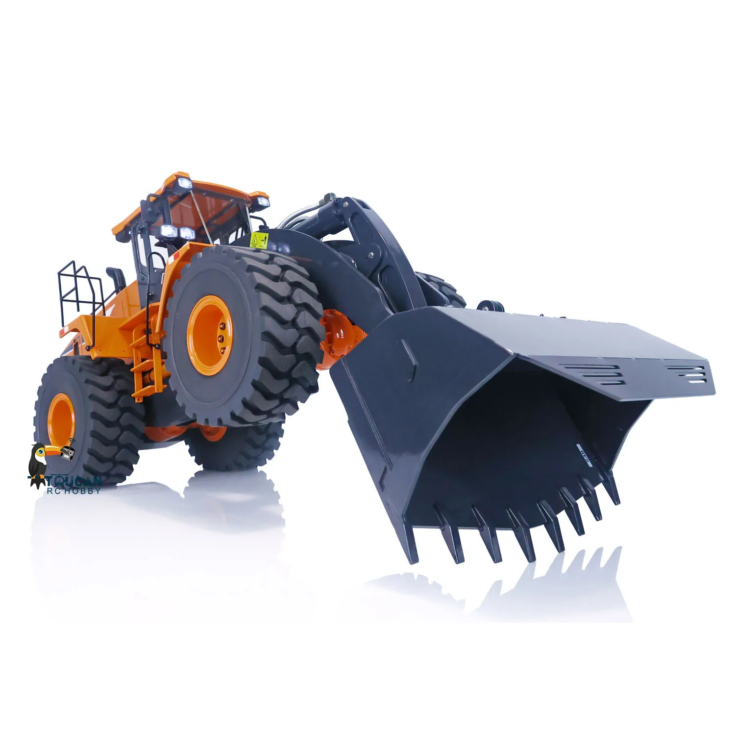 1/14 WA470 980L XDRC RC Loader Metal Hydraulic Remote Controlled Light Sound Construction Vehicle Toucan Toys THZH1375