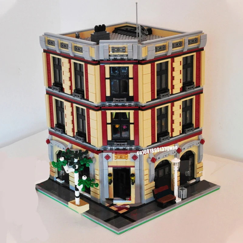 

4547PCS City Hot Selling Street View Modular Wine and Flower Shop model DIY creative ideas ChildToy birthdayGift Building blocks
