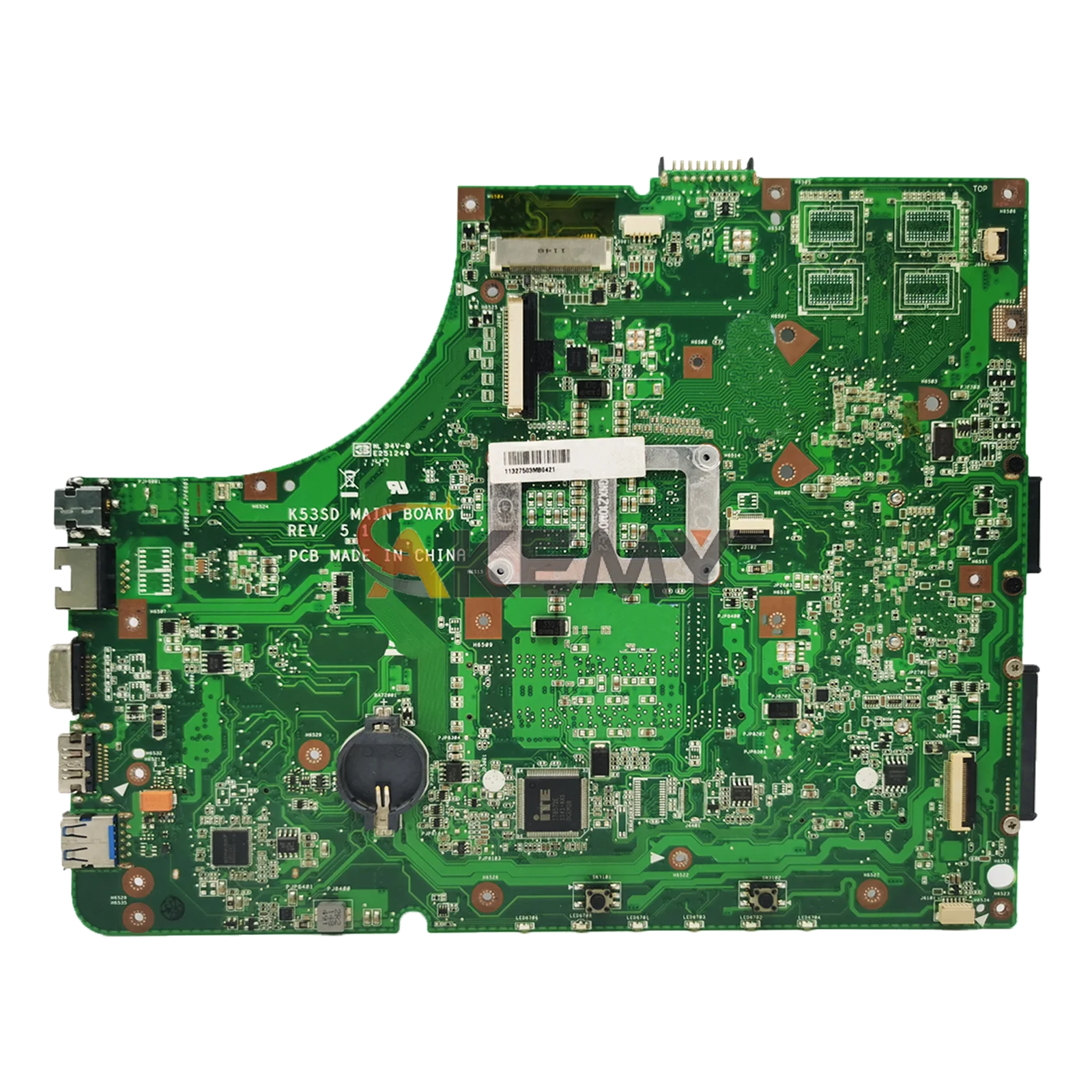 Motherboard Laptop K53E Untuk ASUS K53E K53E Notebook Mainboard Barang ini tersedia 100% teruji OK pengiriman cepat Kualitas tinggi