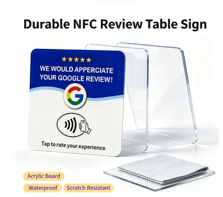 30PcProgrammable textured waterproof and wear-resistant self-adhesive NFC sticker NFC215 13.56MHz, diameter≈10 cm. Google review