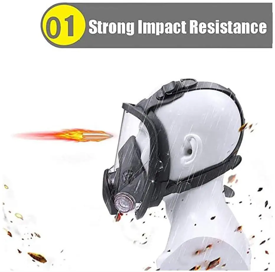 6800Anti-Fog Dustproof Full Face Gas Mask Painting Spraying Respirator 5N11 Filter 501 Adapter Holder Safety Work Formaldehyde