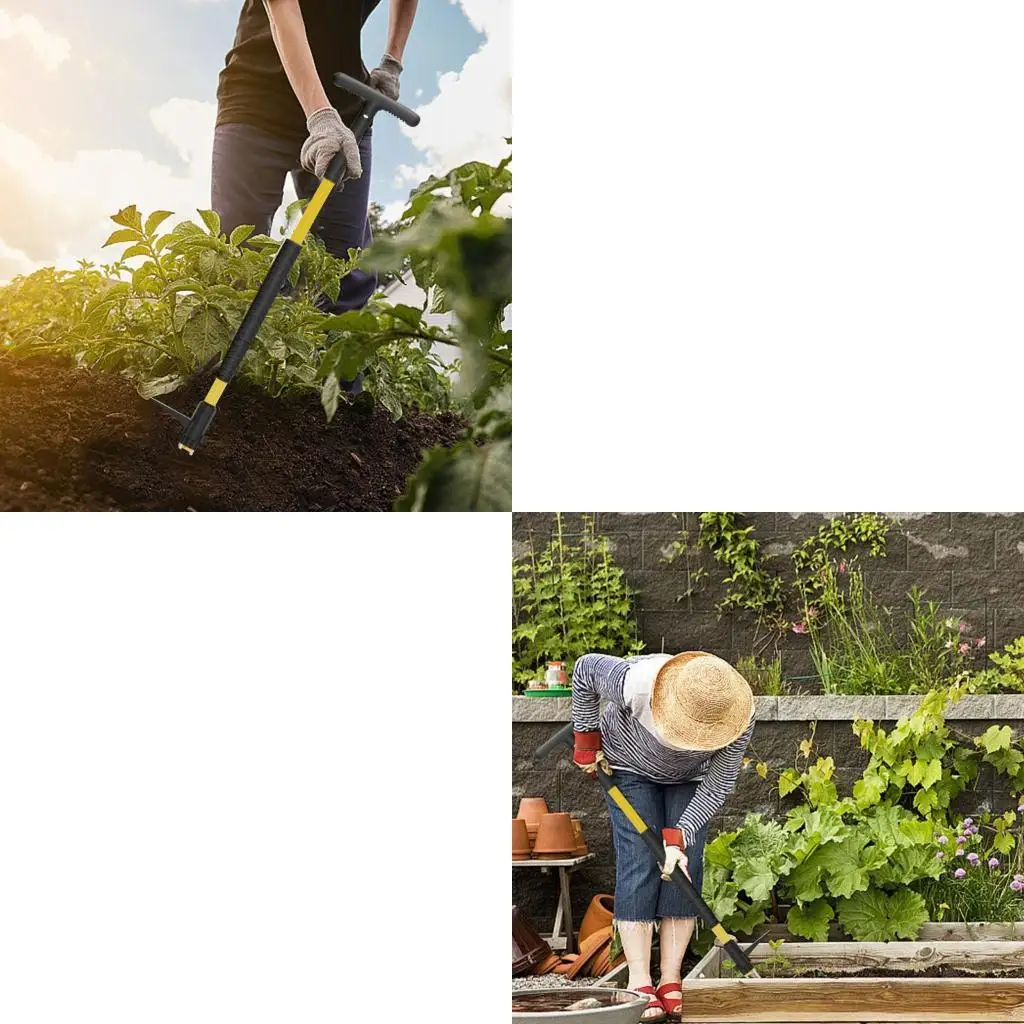 Gardening Weeder With Detachable Stainless Components Standing Operation Reduces Back Strain During Use