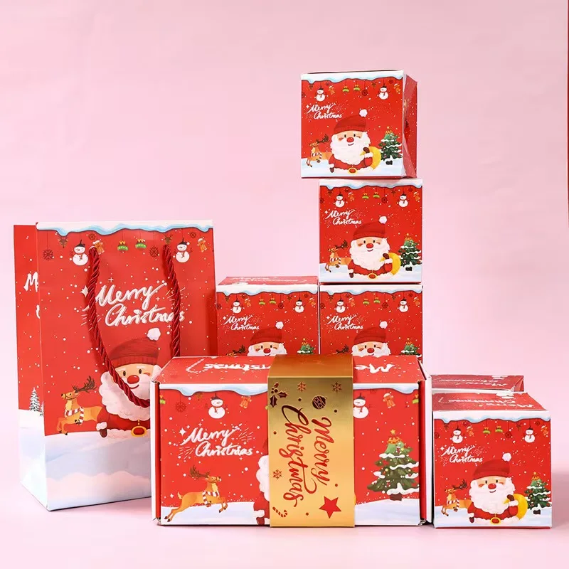 8 Red Surprise Gift Boxes, Christmas Explosion Gift Boxes, Foldable Pop-Up Surprise Gift Boxes, Perfect Holiday Gift Ideas