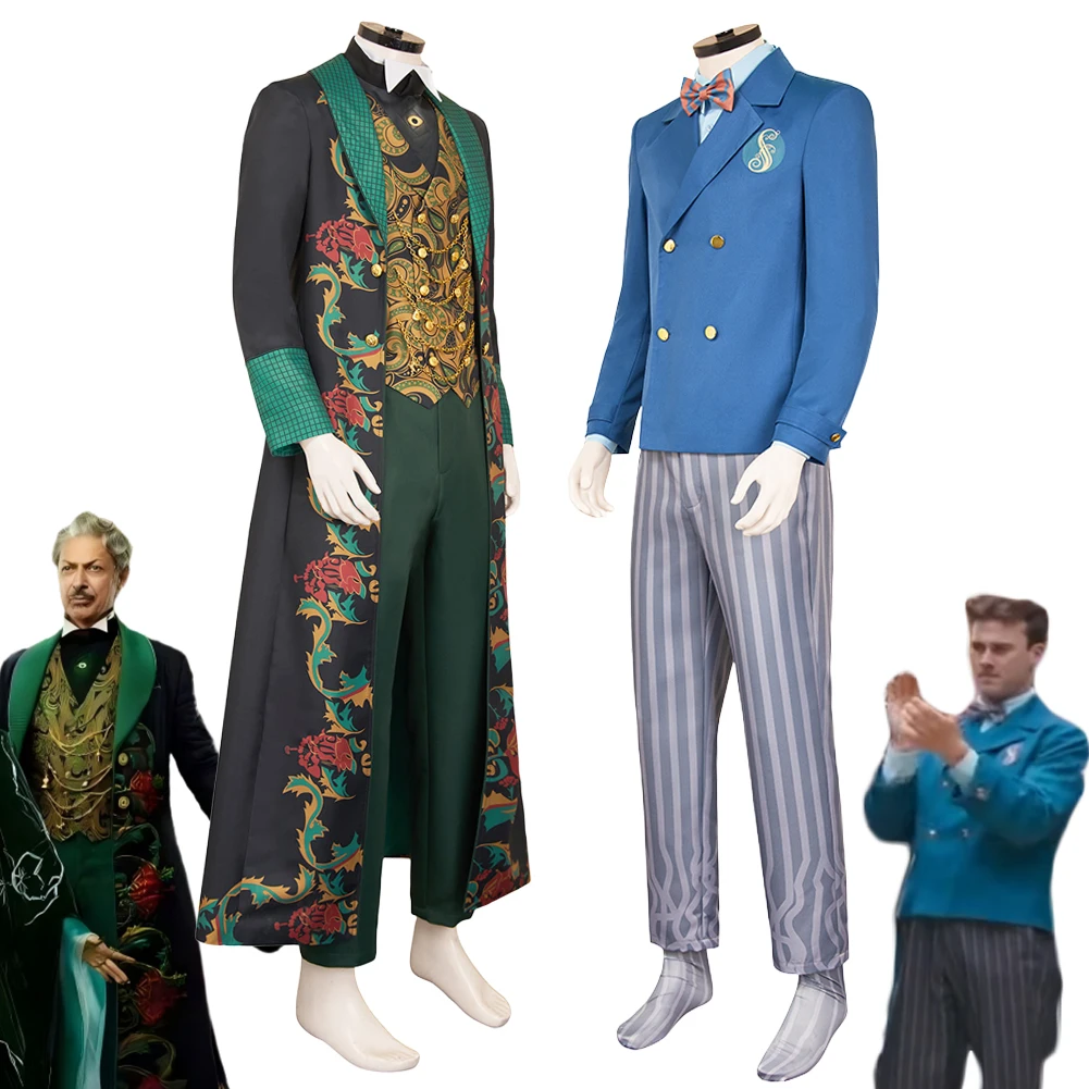 

Fantasia Wicked 2 Oz Wizard Cosplay Clothing School Uniforms 2025 Movie Disfraz Costume Men Halloween Carnival Party Clothes