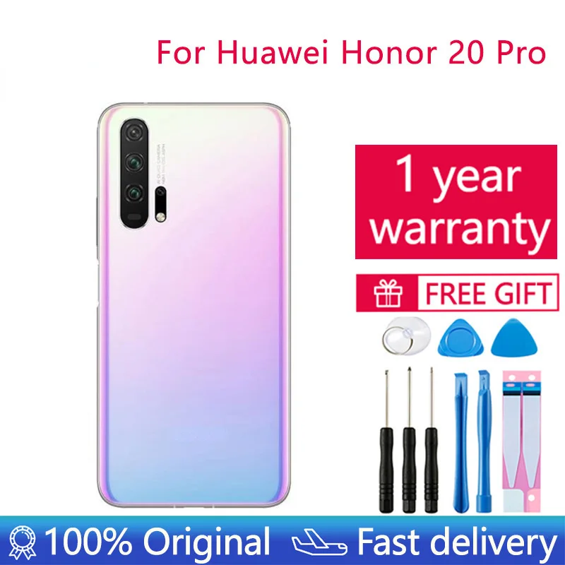 Original Cover for Huawei Honor 20 Pro Back Battery Cover Door Rear Glass Housing Case For Huawei Honor20 Honor 20 Battery Cover