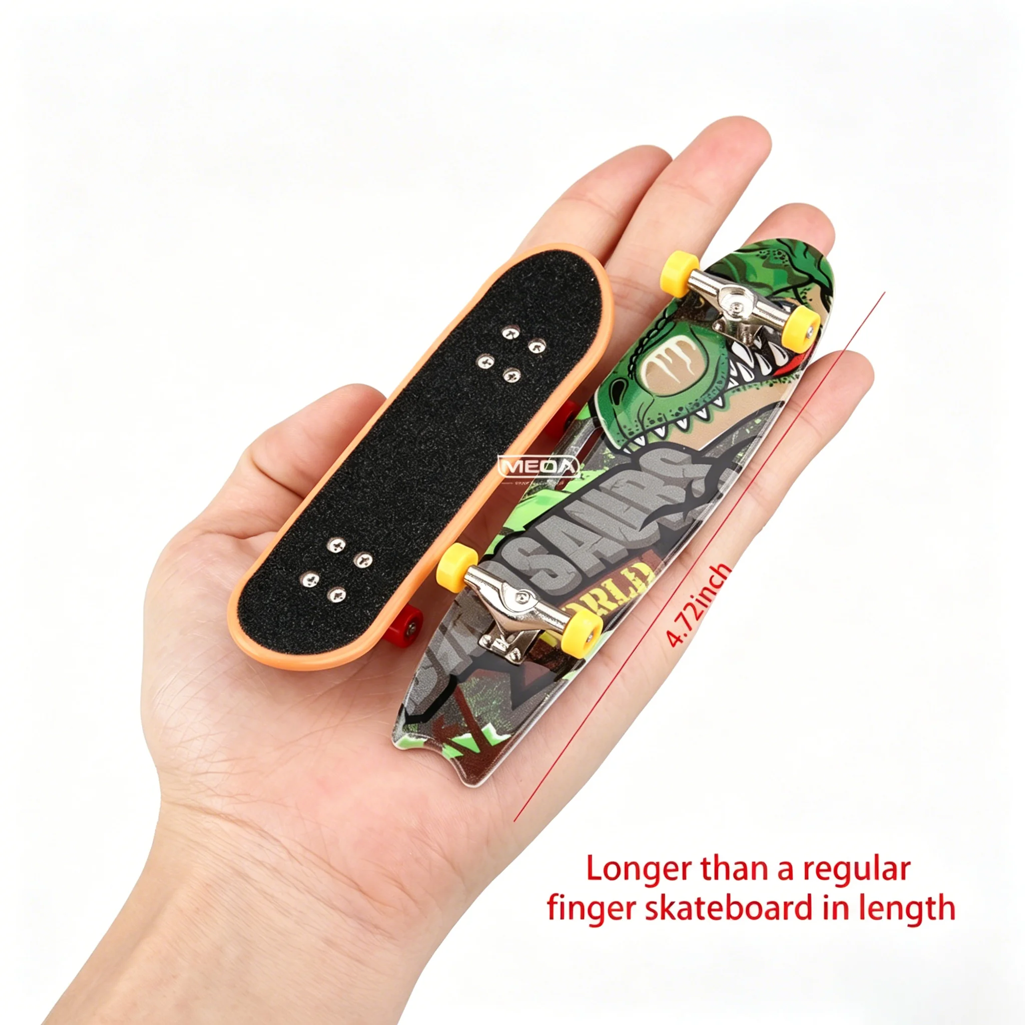 Mini Alloy Finger Skateboard Set with Display Stand Random 4pcs Cool Graffiti Fingerboards Desk Stress Relief Fidget Toy