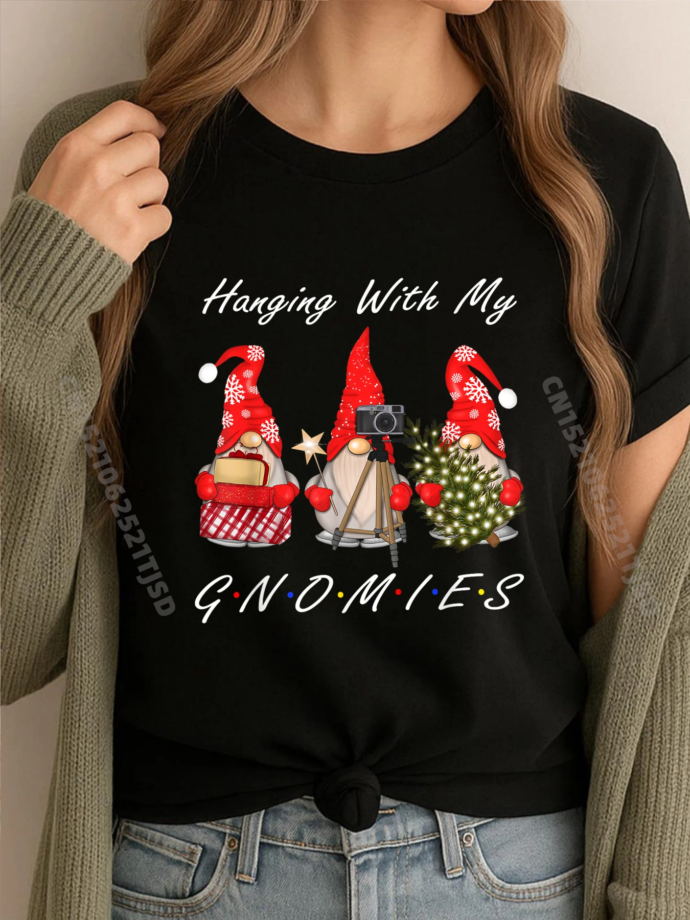

Gnome Family Christmas Shirts For Woman Gnomies Xmas Shirts Graphic Tee Men's Clothing Deals Tshirt Woman Vintage
