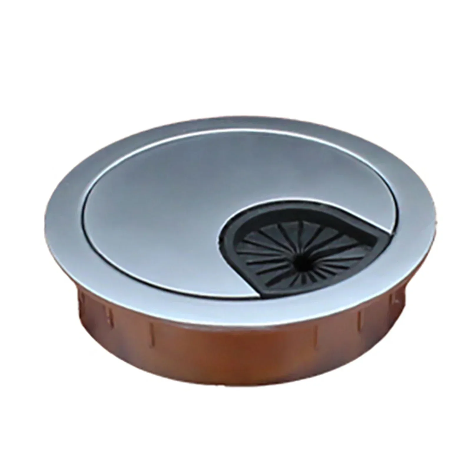 1pc 실용적인 50mm/60mm/80mm 컴퓨터 금속 그로멧 책상 사무실 테이블 케이블 깔끔한 콘센트 와이어 커버 주최자 하드웨어