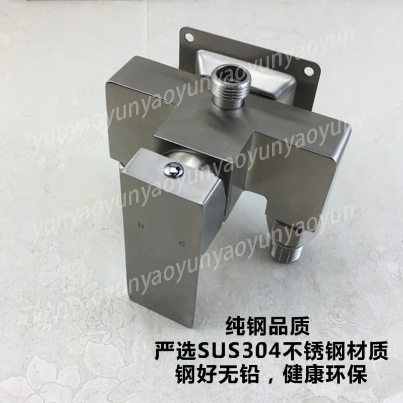 304 Stainless Steel Shower Mixer Valve Surface Mount Corrosion Resistant Fit Solar Water Heater Practical Bathroom Water