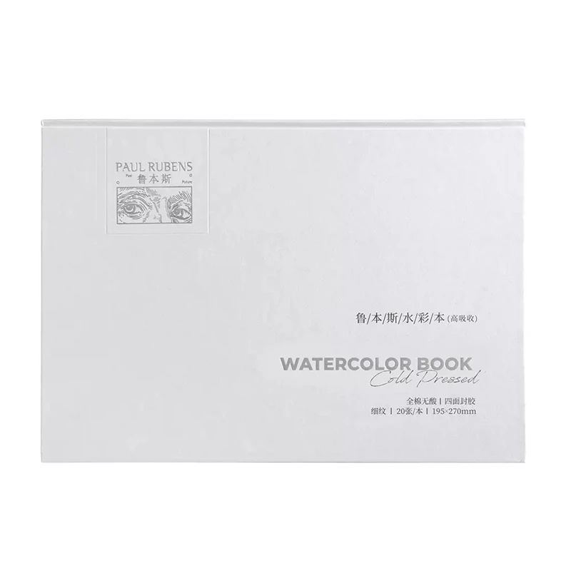 Paul Rubens 100% Cotton Watercolor Paper Pad 300g Thickened Water Color Book Paper Acid-Free 20sheets for Painting Art Supplies