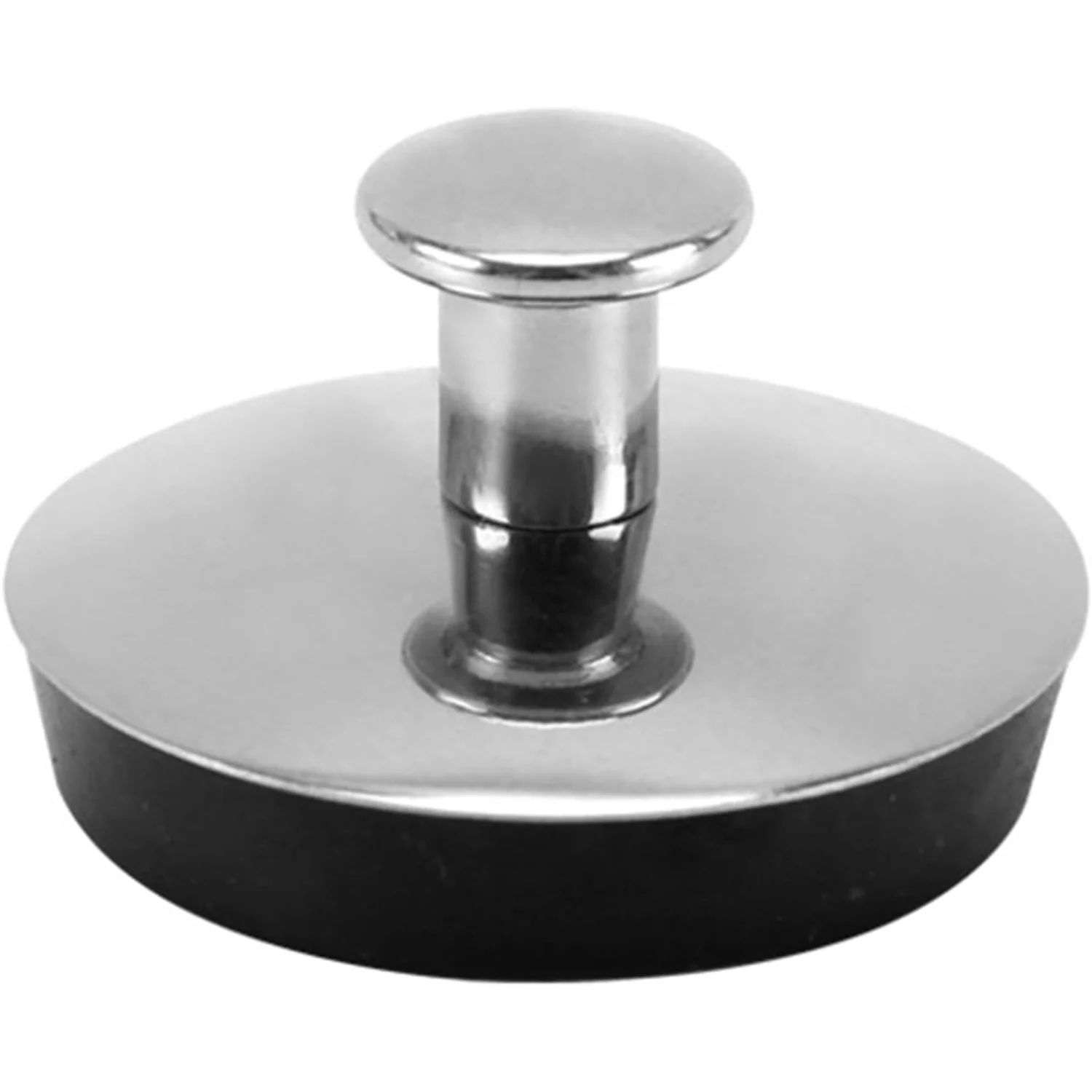 Bath Plug Caps Stainless Steel Drain Plug Easy to Use Handle Bath Tub Drain Stopper for Kitchen Bathroom, 55mm