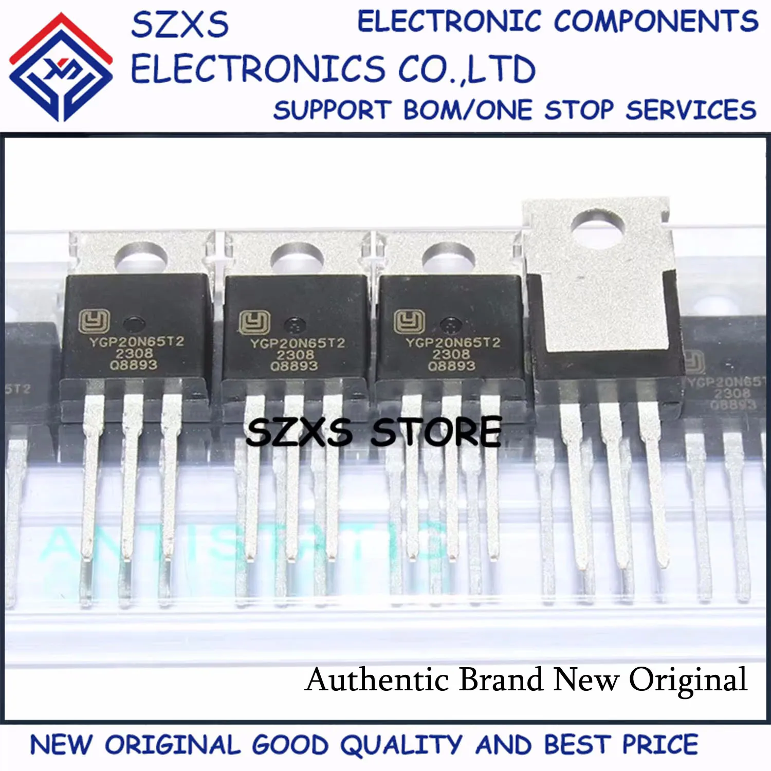 New Original 10Pcs YGP20N65T2 TO-220 650V 20A IGBT Field Effect Transistor In Stock Electronic Components Good Quality