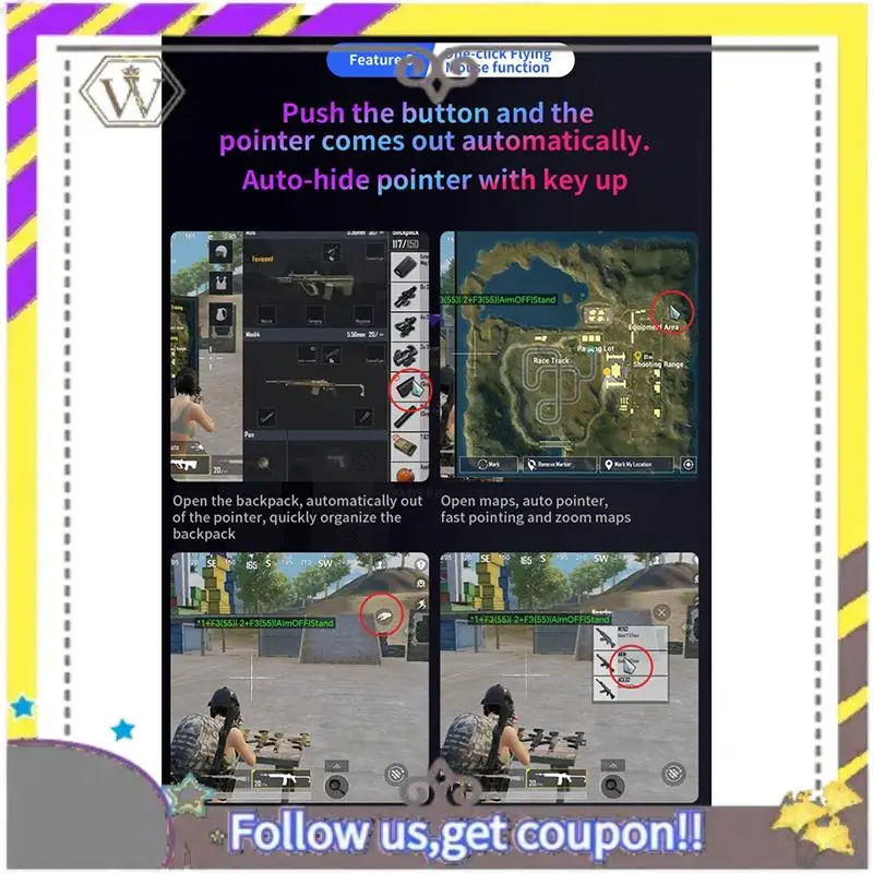 

New NEW M1-Mini Keyboard & Mouse Converter V 5.2 Gaming Mouse & Keyboard Adapter Converter Automatic Pressing
