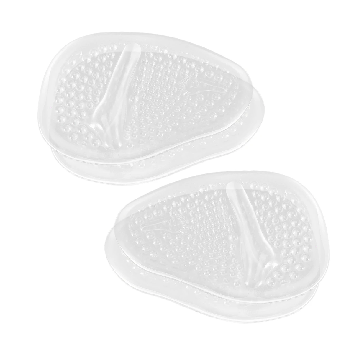 

2 Pairs High Heel Half Sole Insoles Gel Durable AntiSlip Massage Transparent Clean Women Shoes Inserts Foot Care Tools