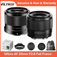 VILTROX 20mm F2.8 AF lente Ultra gran angular de marco completo para cámaras Sony zve10 II A7CII a6600 a7iv Nikon Z8 Z9 Z6 Z7 Z6 II Z7 II