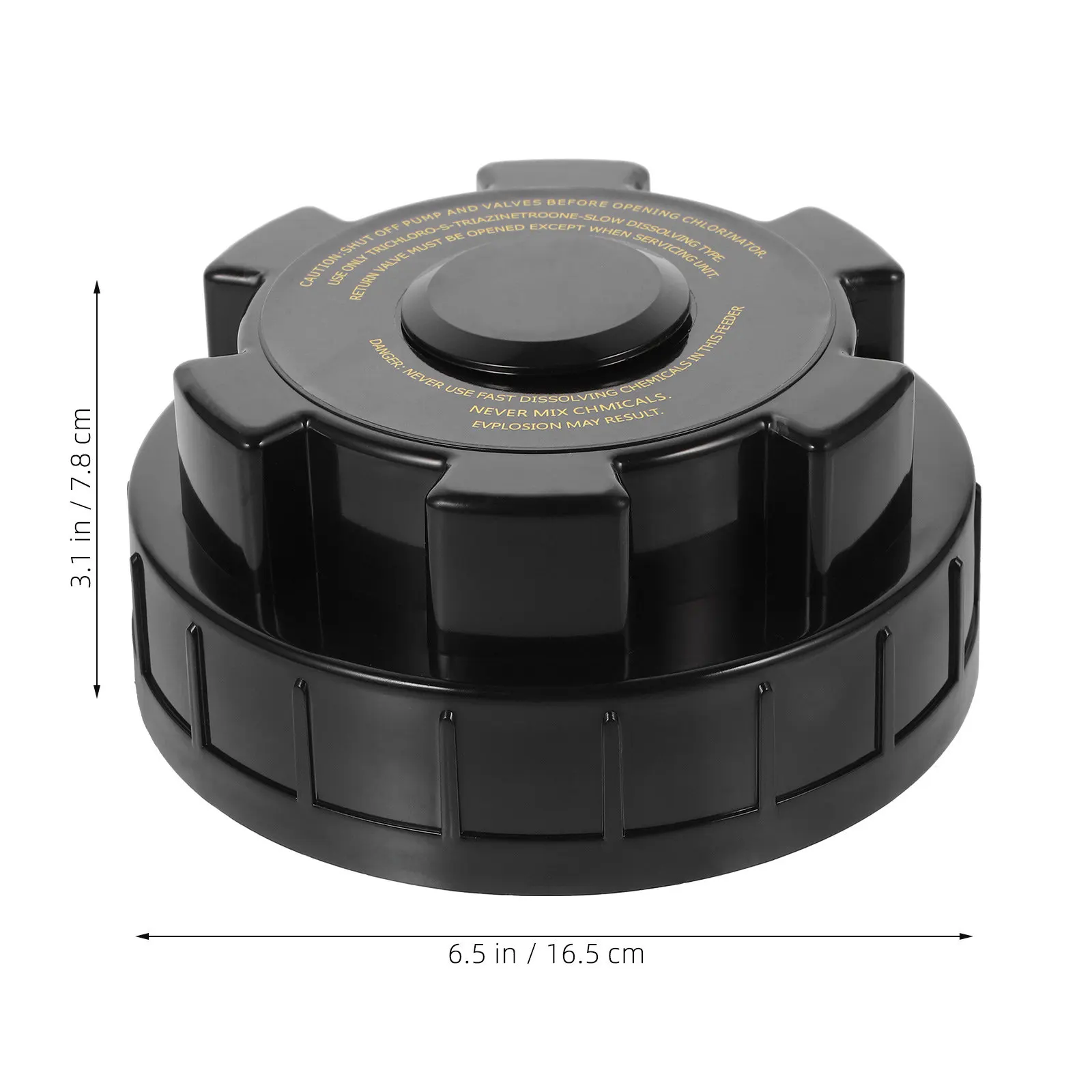 Automatic Chlorinator Cover Swimming Pool CL200C Pump Cap ABS No Leakage Feeder Parts Black Easy Installation O ring Seal