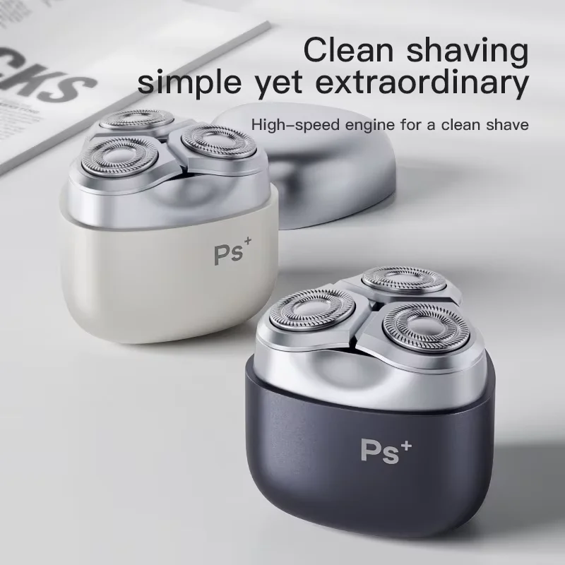 Mini Electric Shaver With Metal Triple Blade, High Speed Engine Portable Razor, Travel Grooming Gift For Men