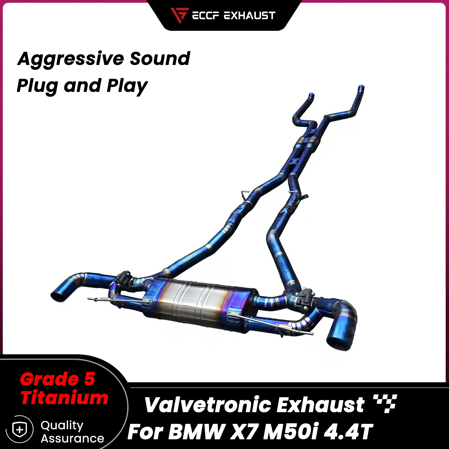 

Sporty TItanium Valvetronic Catback Exhaust for BMW X7 M50i 4.4T Unleash True Exhaust Performance Easy Installation