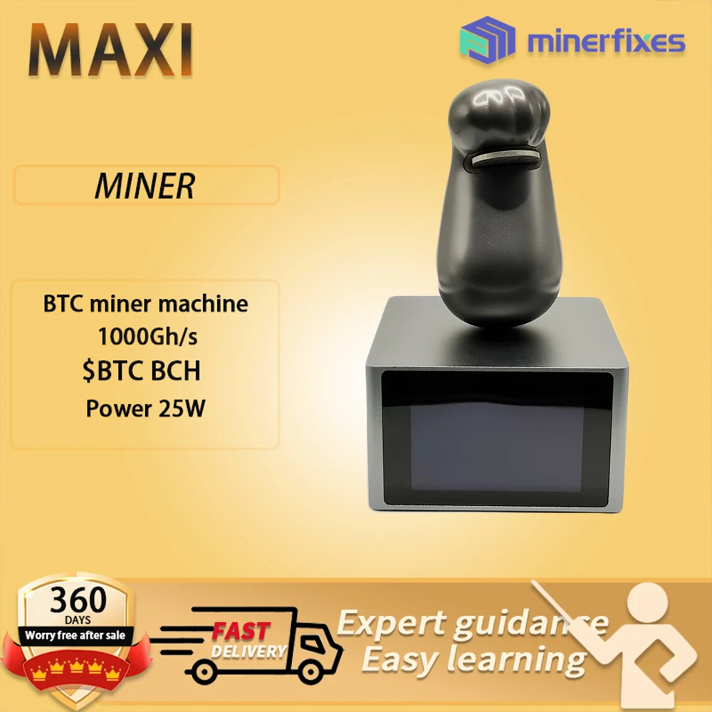 العلامة التجارية الجديدة Maxipaw مينر Bitcoins مينر 1TH/S 25W BTC Asic عمال المناجم Cryptos مينر Bitaxe آلة تعدين البيتكوين شاشة ذكية. #2